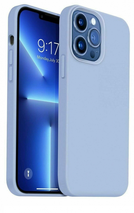 Silikoneetui til Iphone 14 Pro Max, Lyseblå i gruppen SMARTPHONES & TABLETS / Mobil Beskyttelse / Apple / iPhone 14 hos TP E-commerce Nordic AB (A20263)
