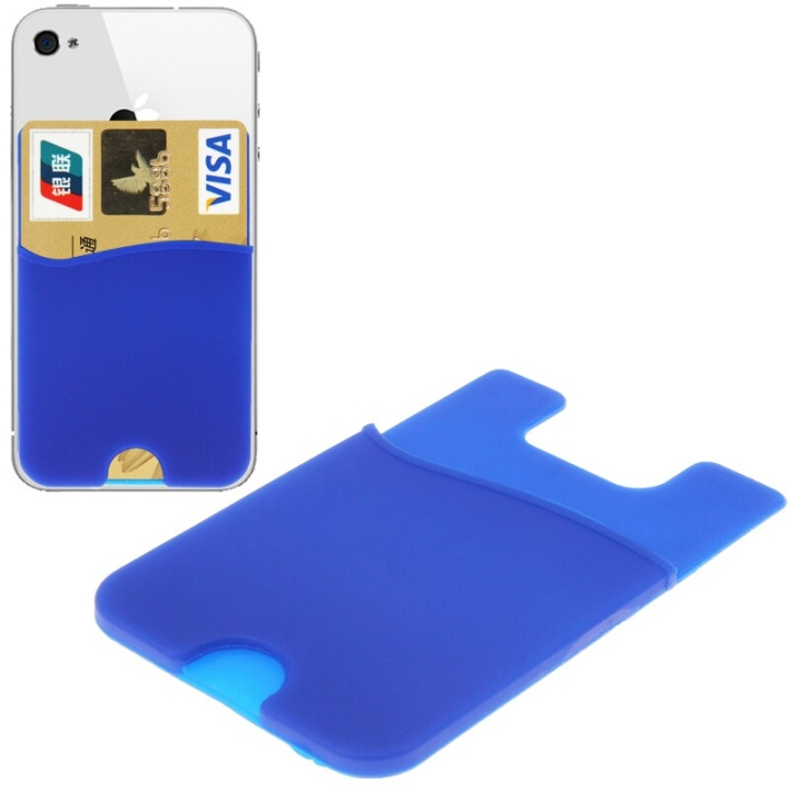 Smart Wallet Silikone kortholder - Universal blå i gruppen SMARTPHONES & TABLETS / Mobil Beskyttelse / Universal Beskyttelse / Cover hos TP E-commerce Nordic AB (A20268)