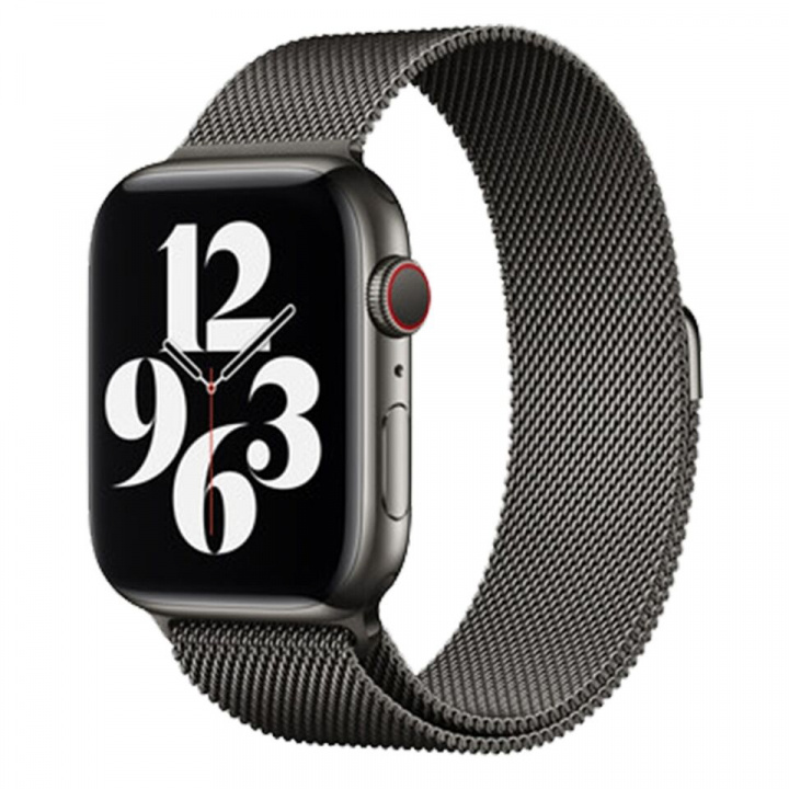 Metallarmband till Apple Watch 42/44mm, Svart i gruppen SMARTPHONES & TABLETS / Træning, hjem og fritid / Apple Watch & Tilbehør / Tilbehør hos TP E-commerce Nordic AB (A20275)