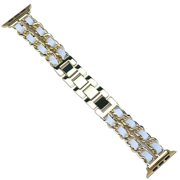 Stilfuldt metalarmbånd til Apple Watch 42/44/45mm i gruppen SMARTPHONES & TABLETS / Træning, hjem og fritid / Apple Watch & Tilbehør / Tilbehør hos TP E-commerce Nordic AB (A20297)