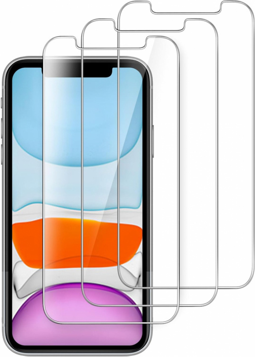 3-pak skærmbeskytter i hærdet glas til iPhone XR/11 i gruppen SMARTPHONES & TABLETS / Mobil Beskyttelse / Apple / iPhone 11 / Skærmbeskyttelse hos TP E-commerce Nordic AB (A20317)