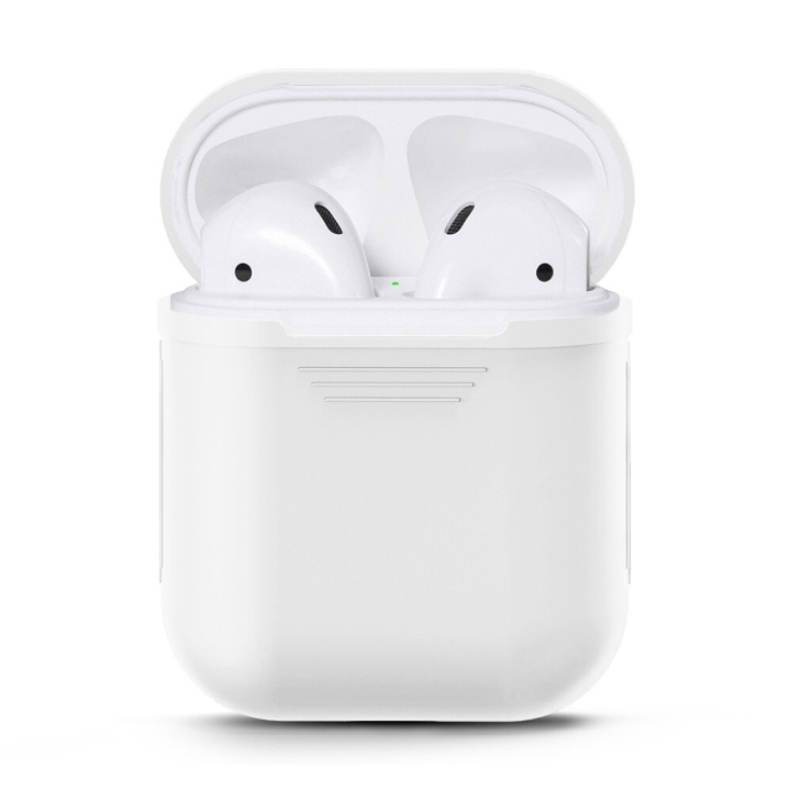 Skyddsfodral i silikon till Apple Airpods i gruppen HJEMMEELEKTRONIK / Lyd & billede / Hovedtelefoner & Tilbehør / Tilbehør hos TP E-commerce Nordic AB (A20337)