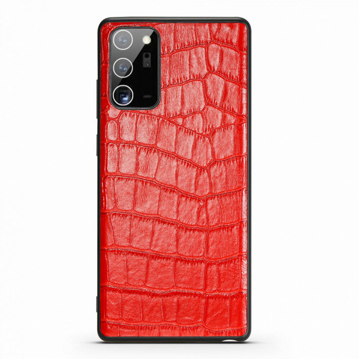 Læderetui til Samsung Note 20 Ultra, Rød i gruppen SMARTPHONES & TABLETS / Mobil Beskyttelse / Samsung hos TP E-commerce Nordic AB (A20476)