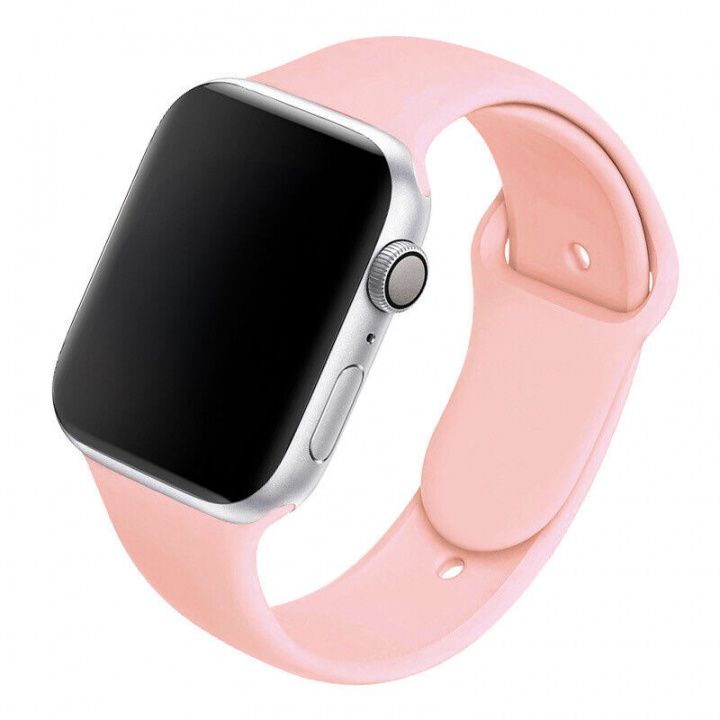 Silikonarmband till Apple Watch 38/40mm, Rosa i gruppen SMARTPHONES & TABLETS / Træning, hjem og fritid / Apple Watch & Tilbehør / Tilbehør hos TP E-commerce Nordic AB (A20531)