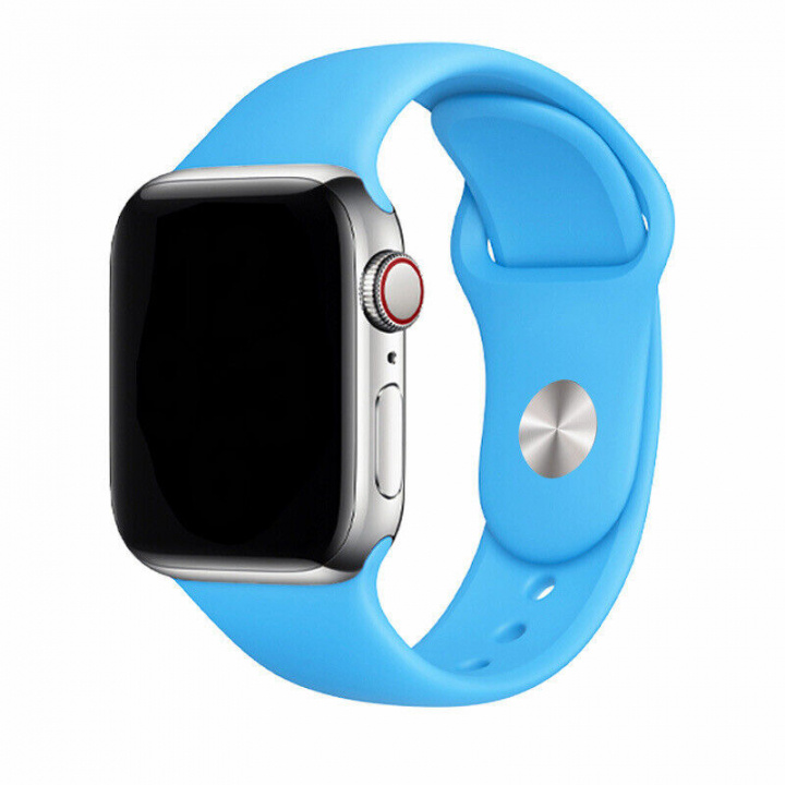 Silikonarmband till Apple Watch 38/40mm, Blå i gruppen SMARTPHONES & TABLETS / Træning, hjem og fritid / Apple Watch & Tilbehør / Tilbehør hos TP E-commerce Nordic AB (A20533)