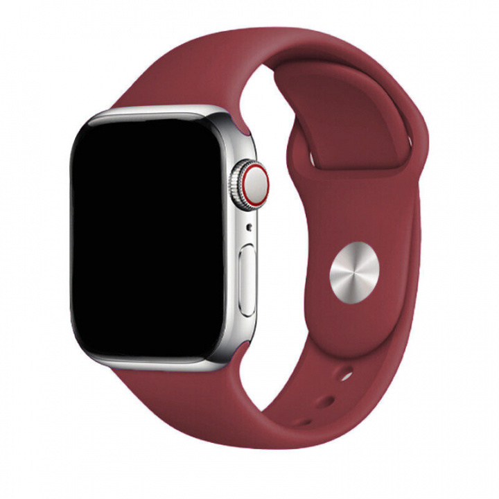 Silikonarmband till Apple Watch 38/40mm, Rödbrun i gruppen SMARTPHONES & TABLETS / Træning, hjem og fritid / Apple Watch & Tilbehør / Tilbehør hos TP E-commerce Nordic AB (A20534)