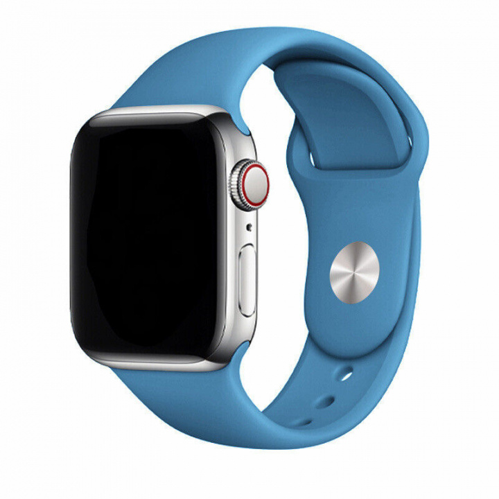 Silikonarmband till Apple Watch 38/40mm, Blå i gruppen SMARTPHONES & TABLETS / Træning, hjem og fritid / Apple Watch & Tilbehør / Tilbehør hos TP E-commerce Nordic AB (A20541)