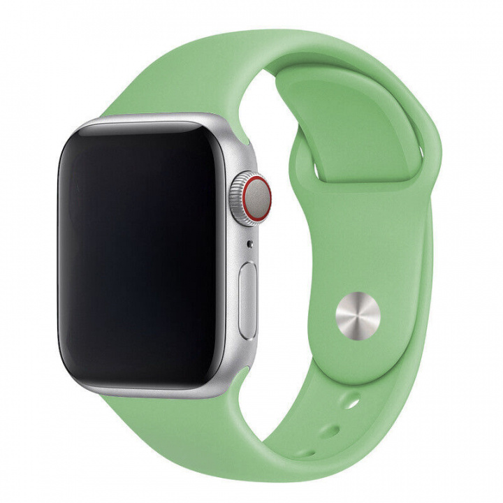 Silikonarmband till Apple Watch 42/44mm, Grön i gruppen SMARTPHONES & TABLETS / Træning, hjem og fritid / Apple Watch & Tilbehør / Tilbehør hos TP E-commerce Nordic AB (A20544)
