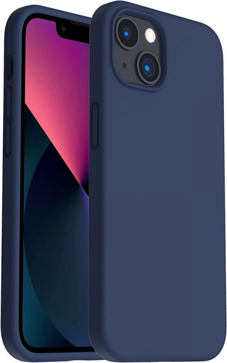 Silikoneetui til Iphone 14 Pro Max, mørkeblå i gruppen SMARTPHONES & TABLETS / Mobil Beskyttelse / Apple / iPhone 14 hos TP E-commerce Nordic AB (A20634)