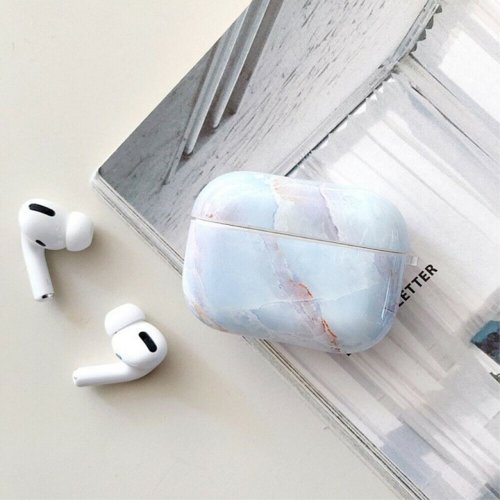 Beskyttelsesetui til Apple Airpods Pro, marmor i gruppen HJEMMEELEKTRONIK / Lyd & billede / Hovedtelefoner & Tilbehør / Tilbehør hos TP E-commerce Nordic AB (A20666)