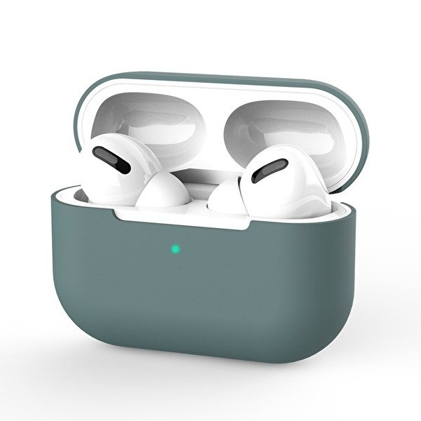 Skyddsfodral i silikon till Apple Airpods Pro, Grön i gruppen HJEMMEELEKTRONIK / Lyd & billede / Hovedtelefoner & Tilbehør / Tilbehør hos TP E-commerce Nordic AB (A20669)