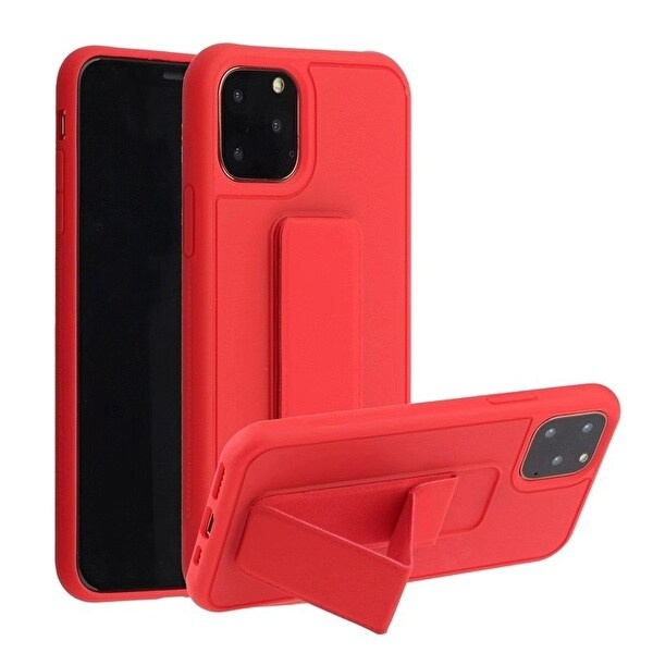 Silikoneetui med stativ til iPhone 11 Pro Max i gruppen SMARTPHONES & TABLETS / Mobil Beskyttelse / Apple / iPhone 11 Pro Max hos TP E-commerce Nordic AB (A20698)