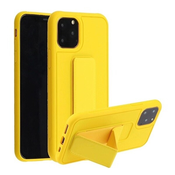Silikoneetui med stativ til iPhone 11 Pro Max i gruppen SMARTPHONES & TABLETS / Mobil Beskyttelse / Apple / iPhone 11 Pro Max hos TP E-commerce Nordic AB (A20700)