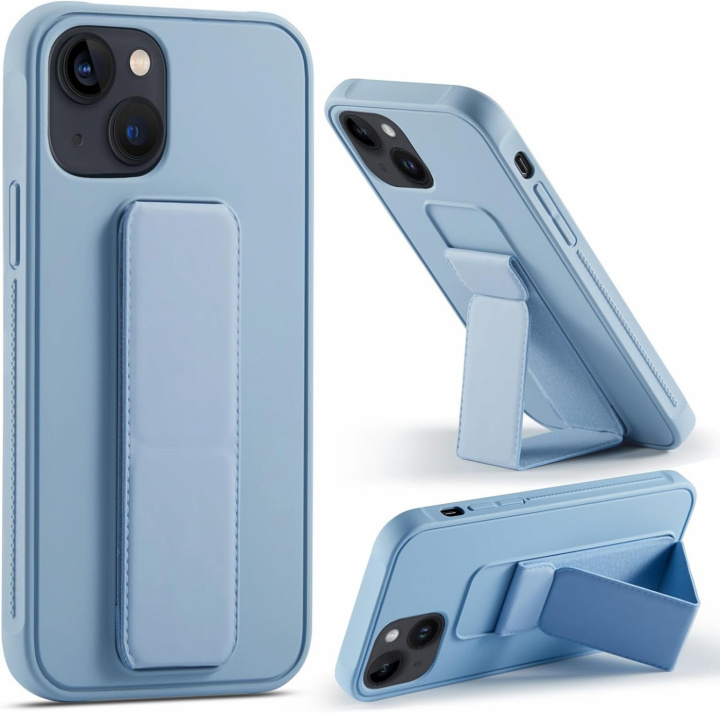 Silikoneetui med stativ til iPhone 11 Pro Max, Blå i gruppen SMARTPHONES & TABLETS / Mobil Beskyttelse / Apple / iPhone 11 Pro Max hos TP E-commerce Nordic AB (A20703)