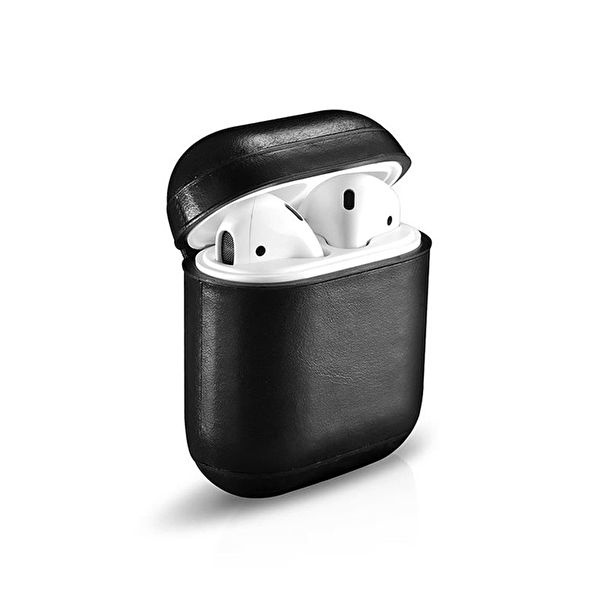 Læderetui til Apple Airpods med spænde i gruppen HJEMMEELEKTRONIK / Lyd & billede / Hovedtelefoner & Tilbehør / Tilbehør hos TP E-commerce Nordic AB (A20769)