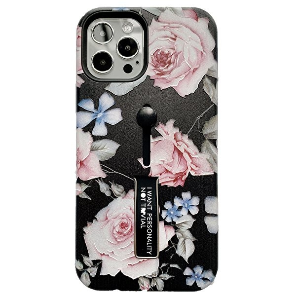 Moderigtigt etui med fingerholder - iPhone 12 Mini i gruppen SMARTPHONES & TABLETS / Mobil Beskyttelse / Apple / iPhone 12 Mini / Cover hos TP E-commerce Nordic AB (A20845)