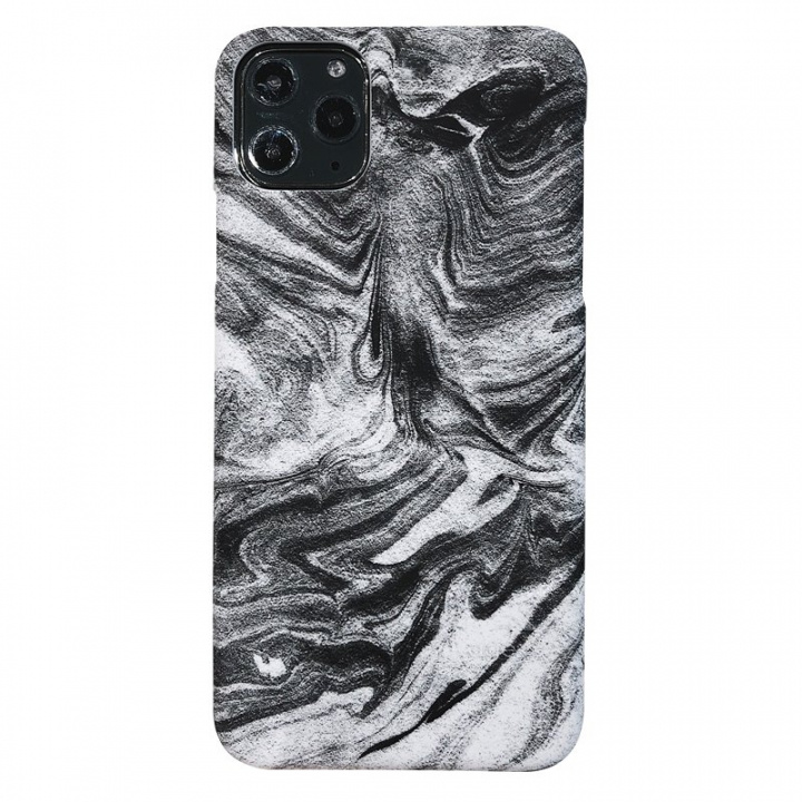 Abstrakt marmor-etui til iPhone 12/12 Pro, sort/hvid i gruppen SMARTPHONES & TABLETS / Mobil Beskyttelse / Apple / iPhone 12 hos TP E-commerce Nordic AB (A20853)