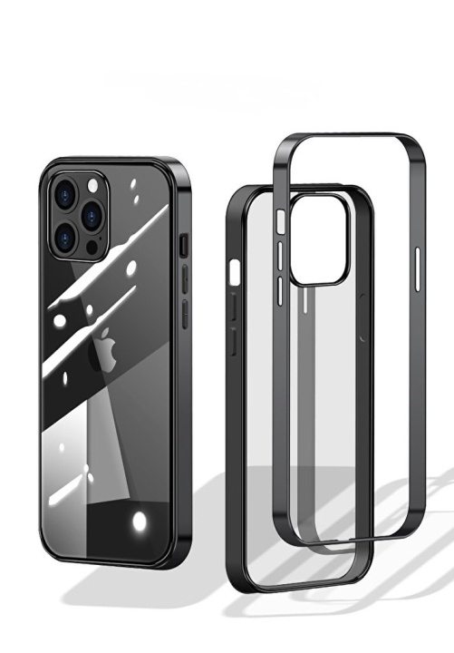 Stilrent skal med färgade kanter till iPhone 12 Mini i gruppen SMARTPHONES & TABLETS / Mobil Beskyttelse / Apple / iPhone 12 Mini / Cover hos TP E-commerce Nordic AB (A20865)