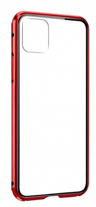 Stilrent skal med färgade kanter till iPhone 12 Pro Max, Röd i gruppen SMARTPHONES & TABLETS / Mobil Beskyttelse / Apple / iPhone 12 Pro hos TP E-commerce Nordic AB (A20868)