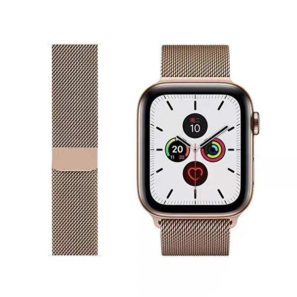 Metallarmband till Apple Watch 38/40mm, Roséguld i gruppen SMARTPHONES & TABLETS / Træning, hjem og fritid / Apple Watch & Tilbehør / Tilbehør hos TP E-commerce Nordic AB (A21146)