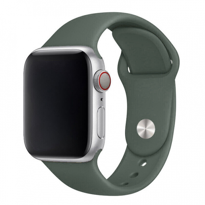 Silikonarmband till Apple Watch 42/44mm, Skogsgrön i gruppen SMARTPHONES & TABLETS / Træning, hjem og fritid / Apple Watch & Tilbehør / Tilbehør hos TP E-commerce Nordic AB (A21247)