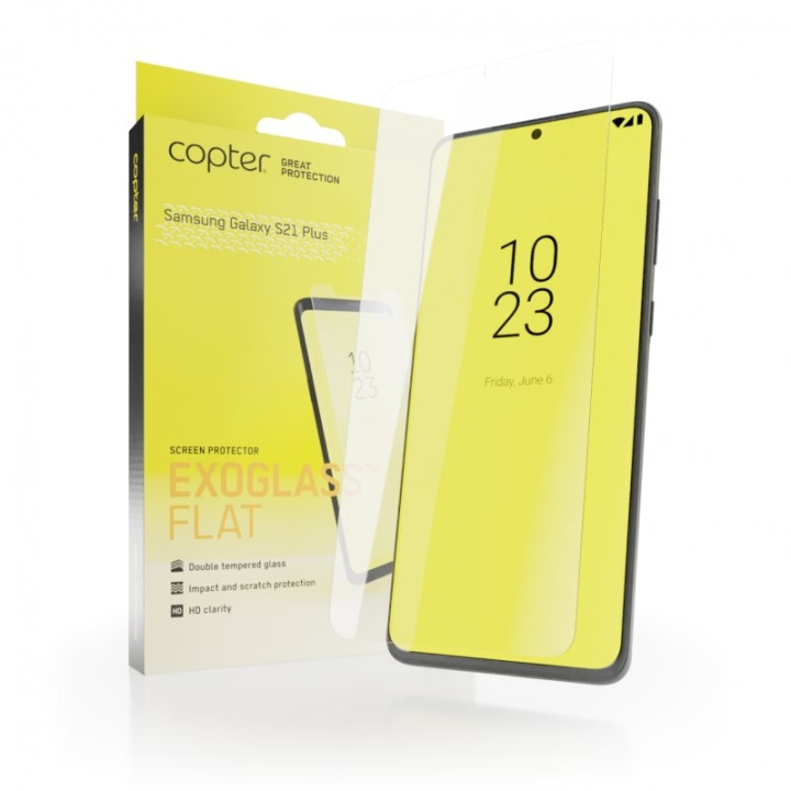 Copter Exoglass Skärmskydd för Samsung Galaxy S21 Plus 5G i gruppen SMARTPHONES & TABLETS / Mobil Beskyttelse / Samsung hos TP E-commerce Nordic AB (A21425)