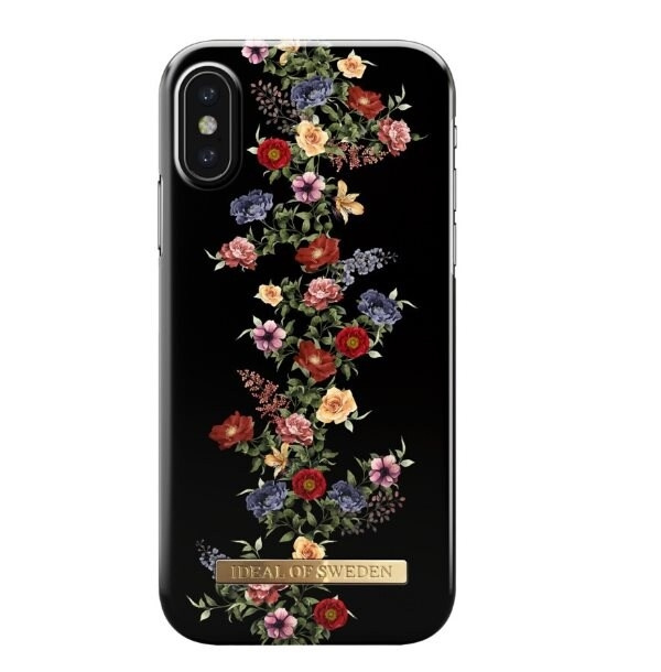 iDeal of Sweden etui til IPhone XS Max - Mørk blomstret i gruppen SMARTPHONES & TABLETS / Mobil Beskyttelse / Apple / iPhone XS Max / Cover hos TP E-commerce Nordic AB (A21862)