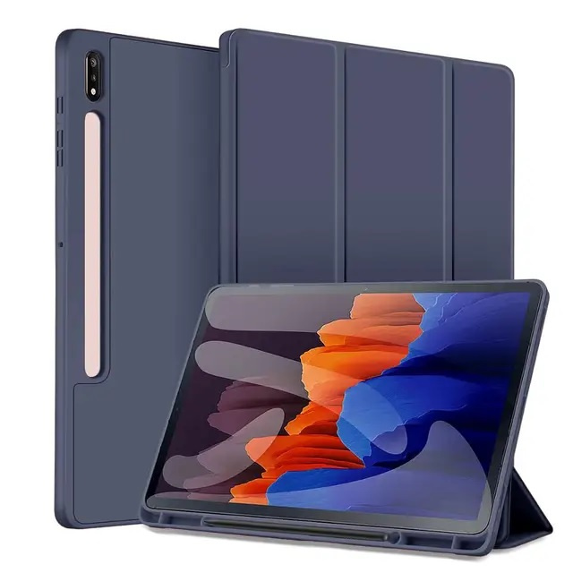 Fodral till Samsung Galaxy Tab S7 Plus, Blå i gruppen SMARTPHONES & TABLETS / Tablet beskyttelse / Samsung tablets hos TP E-commerce Nordic AB (A22059)