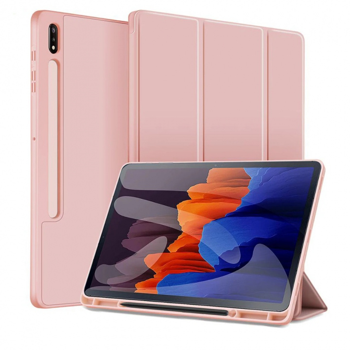 Fodral till Samsung Galaxy Tab S7 Plus, Rosa i gruppen SMARTPHONES & TABLETS / Tablet beskyttelse / Samsung tablets hos TP E-commerce Nordic AB (A22062)