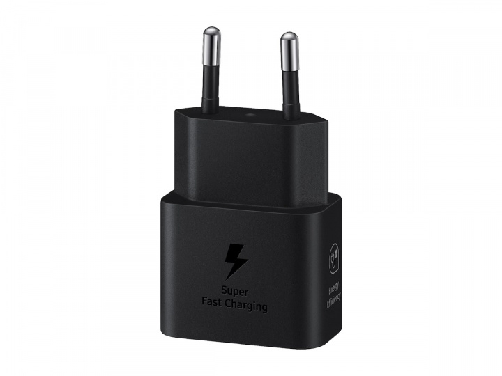 Samsung EP-T2510N GaN Väggladdare USB-C 25W, Svart i gruppen SMARTPHONES & TABLETS / Opladere og kabler / Vægoplader / Væg oplader Type C hos TP E-commerce Nordic AB (A22079)