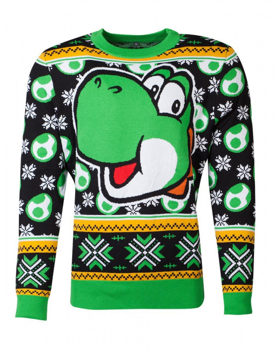 Difuzed Super Mario Yoshi Jultröja, L i gruppen SPORT, FRITID & HOBBY / Accessories / T-shirts hos TP E-commerce Nordic AB (A22121)
