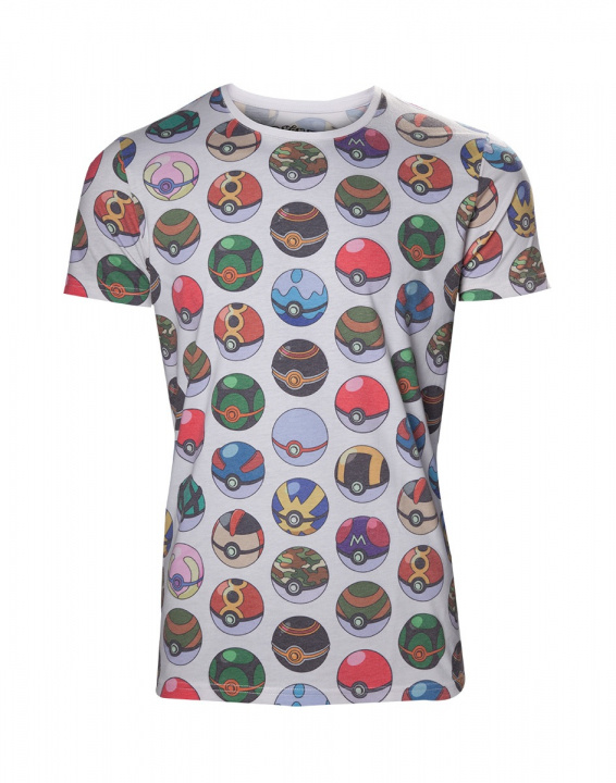 Bioworld Pokémon Pokéball T-shirt, XS i gruppen SPORT, FRITID & HOBBY / Accessories / T-shirts hos TP E-commerce Nordic AB (A22168)