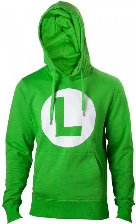 BIOWORLD Grøn hættetrøje Luigi, S i gruppen SPORT, FRITID & HOBBY / Accessories / T-shirts hos TP E-commerce Nordic AB (A22198)