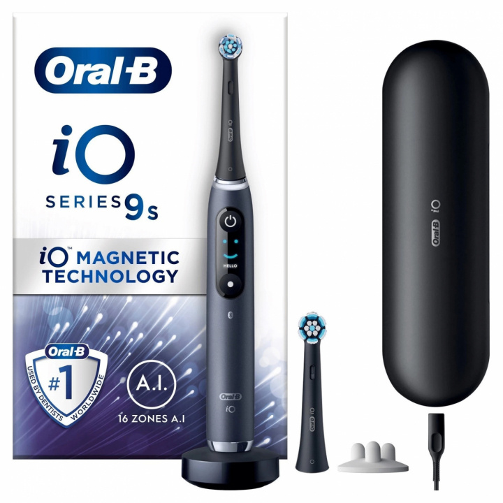 Oral-B iO9s Series M9 Eltandborste, Svart i gruppen SKØNHED & HELSE / Oral pleje / Elektriske tandbørster hos TP E-commerce Nordic AB (A22267)
