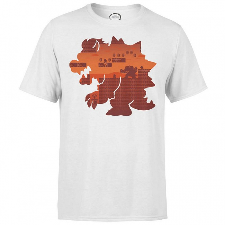 Nintendo Super Mario Bowser Silhouette T-shirt, S i gruppen HJEMMEELEKTRONIK / Spilkonsoller og tilbehør / Øvrige spil hos TP E-commerce Nordic AB (A22328)