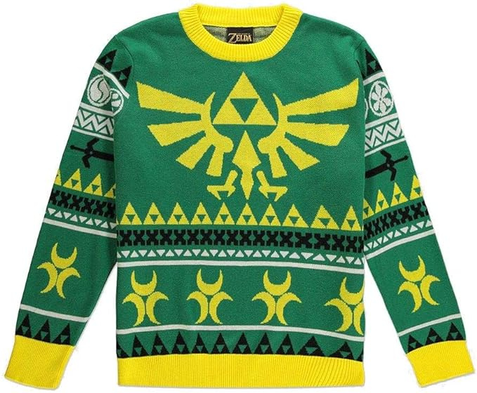 Difuzed Zelda Hyrule Bright Knitted Christmas Jumper, S i gruppen SPORT, FRITID & HOBBY / Accessories / T-shirts hos TP E-commerce Nordic AB (A22350)