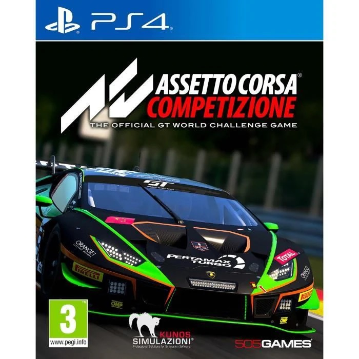 Assetto Corsa Competizione (PS4) i gruppen HJEMMEELEKTRONIK / Spilkonsoller og tilbehør / Sony PlayStation 4 / Spil hos TP E-commerce Nordic AB (A22382)