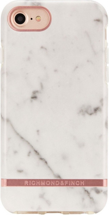 Richmond & Finch iPhone 7/8/SE2 Case, White Marble i gruppen SMARTPHONES & TABLETS / Mobil Beskyttelse / Apple / iPhone SE (2nd gen & 3rd gen) / Cover hos TP E-commerce Nordic AB (A22388)