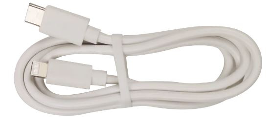 Cable USB-C - Lightning, 2.4A, 1m, White i gruppen SMARTPHONES & TABLETS / Opladere og kabler / Kabler / Kabler Lightning hos TP E-commerce Nordic AB (A22392)