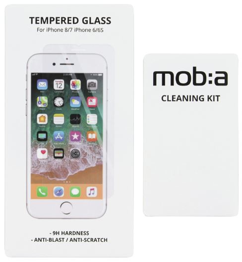 iPhone 6S/7/8/SE (2020/2022), Tempered glass i gruppen SMARTPHONES & TABLETS / Mobil Beskyttelse / Apple / iPhone SE (2nd gen & 3rd gen) / Skærmbeskyttelse hos TP E-commerce Nordic AB (A22418)