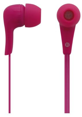 Earphones, in-ear with Microphone, Pink i gruppen HJEMMEELEKTRONIK / Lyd & billede / Hovedtelefoner & Tilbehør / Hovedtelefoner hos TP E-commerce Nordic AB (A22419)
