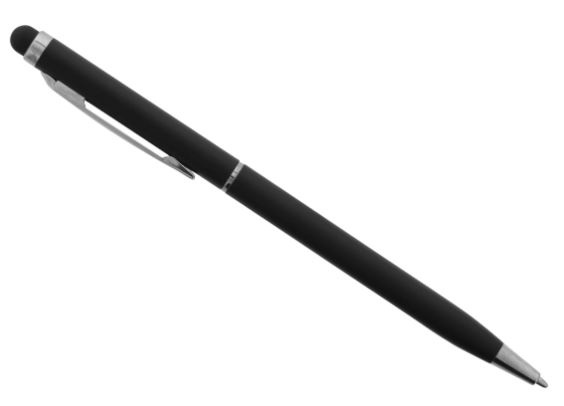 Touch Screen Pen and Ball Pen, 2in1, Black i gruppen SMARTPHONES & TABLETS / Træning, hjem og fritid / Stylus kuglepenne hos TP E-commerce Nordic AB (A22422)