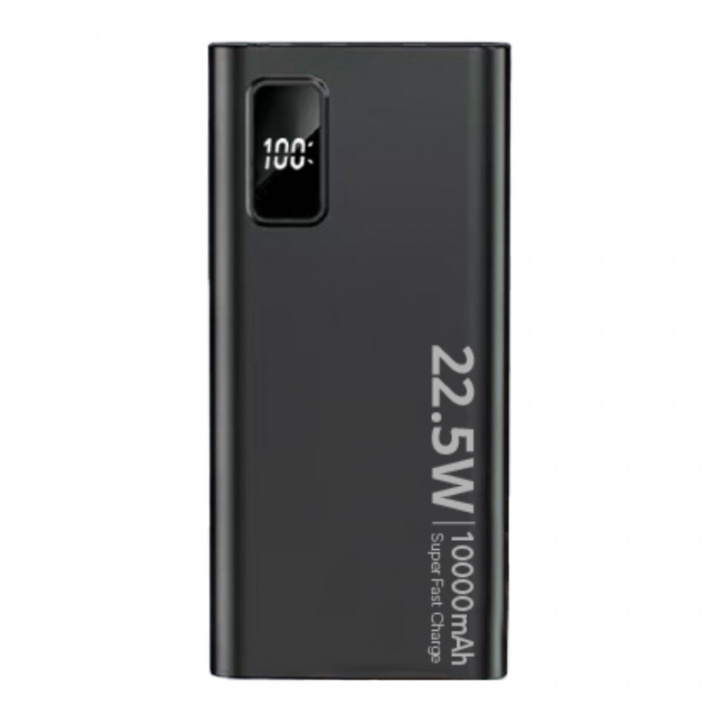 SiGN Super Powerbank 10000mAh, 22.5W, Sort i gruppen SMARTPHONES & TABLETS / Opladere og kabler / Powerbanks hos TP E-commerce Nordic AB (A22462)