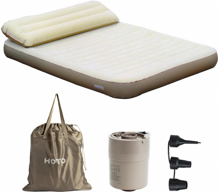HOTO Selvoppustelig madras 200x150x25 cm i gruppen SPORT, FRITID & HOBBY / Friluftsliv / Luftmadrasser og liggeunderlag hos TP E-commerce Nordic AB (A22476)
