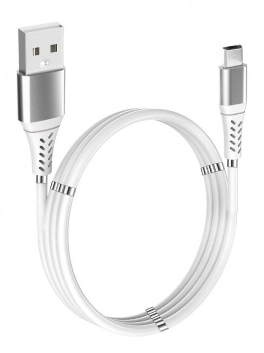 GADGETMONSTER Magnetisk USB-A-Micro USB-opladerkabel, 1 m i gruppen SMARTPHONES & TABLETS / Opladere og kabler / Kabler / Kabler microUSB hos TP E-commerce Nordic AB (A22565)