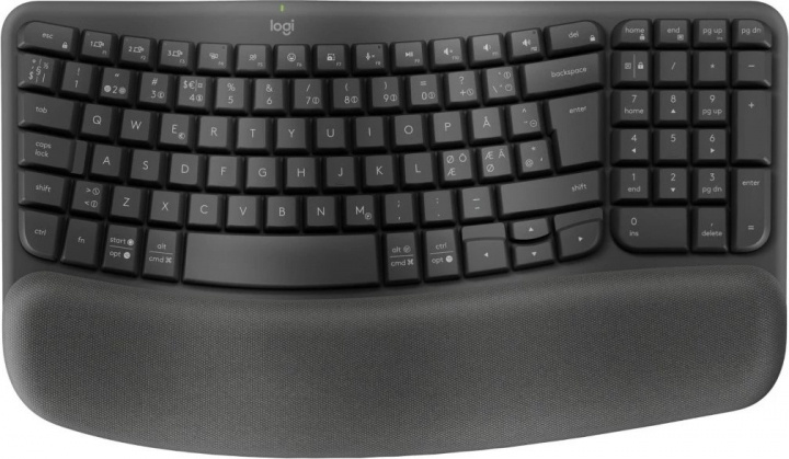 Logitech Wave-taster - grafit i gruppen COMPUTERTILBEHØR / Mus og tastatur / Tastatur / Ledningsfri hos TP E-commerce Nordic AB (A22621)