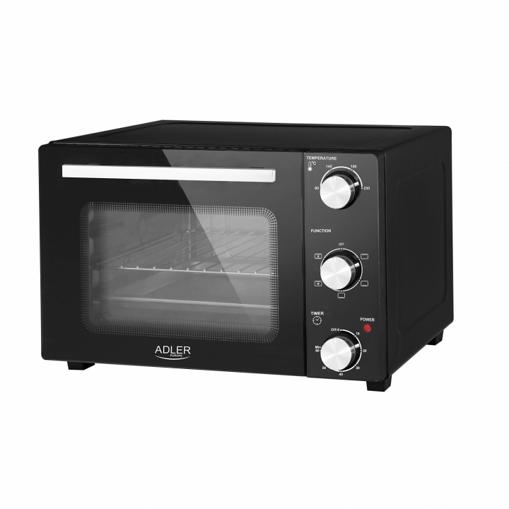 Adler AD 6024 Miniovn 22L, sort i gruppen HJEM, HUS & HAVE / Husholdningsapparater / Miniovne og kogeplader hos TP E-commerce Nordic AB (A22652)