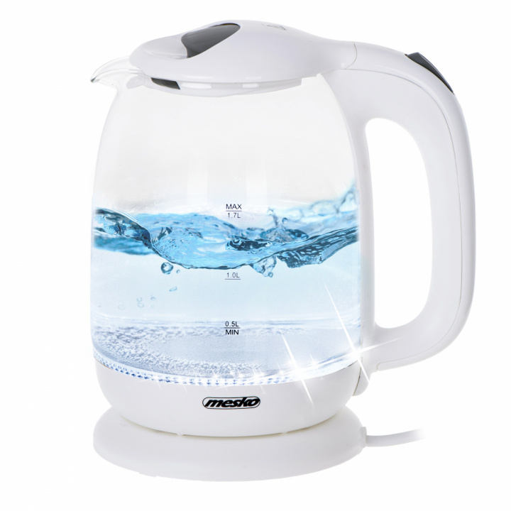 Mesko MS 1302 Kedel 1,7L, hvid i gruppen HJEM, HUS & HAVE / Husholdningsapparater / Vand & Juice / Elkedel hos TP E-commerce Nordic AB (A22660)