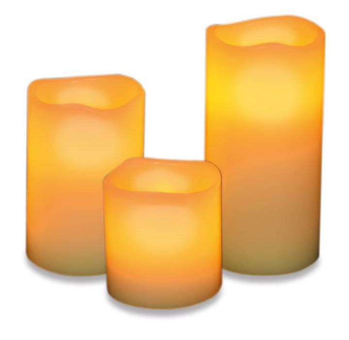 LC2193 LED Candles w/Wavy Edge 3 pcs i gruppen HJEMMEELEKTRONIK / Lys / Anden belysning hos TP E-commerce Nordic AB (A22671)