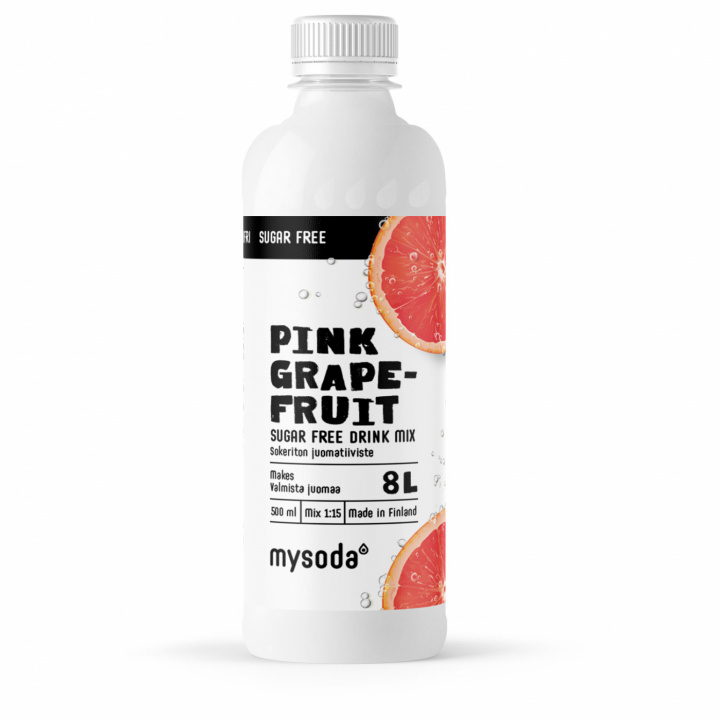 Mysoda Pink Grapefruit Sukkerfri 500ml - Giver 8L drik i gruppen HJEM, HUS & HAVE / Husholdningsapparater / Vand & Juice / Kulsyremaskiner / Smag hos TP E-commerce Nordic AB (A22692)